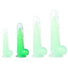 ClearlyHorny Gode Transparent Jelly Mut S 14 x 3.5cm Vert